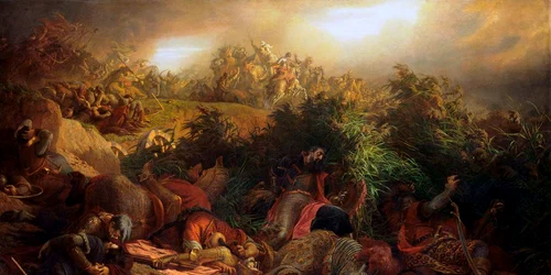 Bătălia de la Mohacs, picturǎ de Bertalan Székely (© Wikimedia Commons)