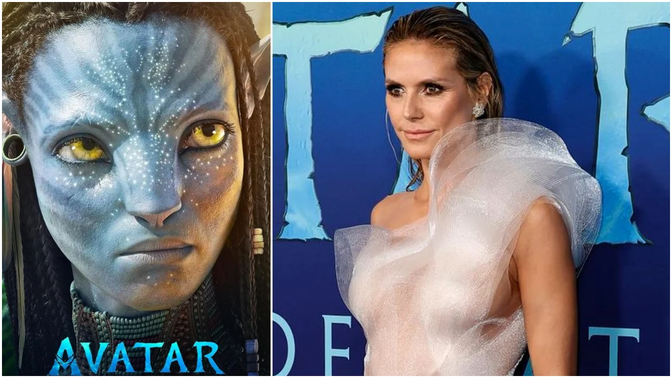 Heidi Klum, răvășitoare la premiera Avatar. Foto: colaj/Instagram