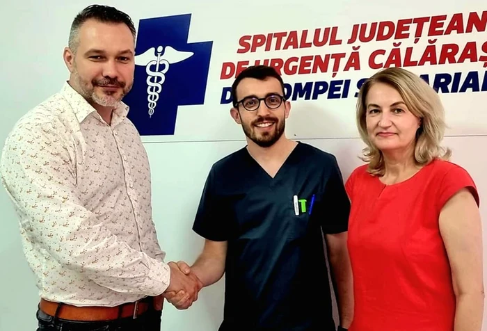 Medicul Rareş-Adrian Giurgiu a venit să lucreze la spitalul din Călăraşi FOTO Facebook/B.M.