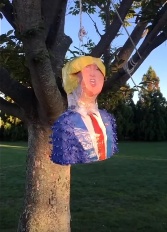 Madonna a pregătit pentru David şi invitaţii săi o piñata cu chipul lui Donald Trump