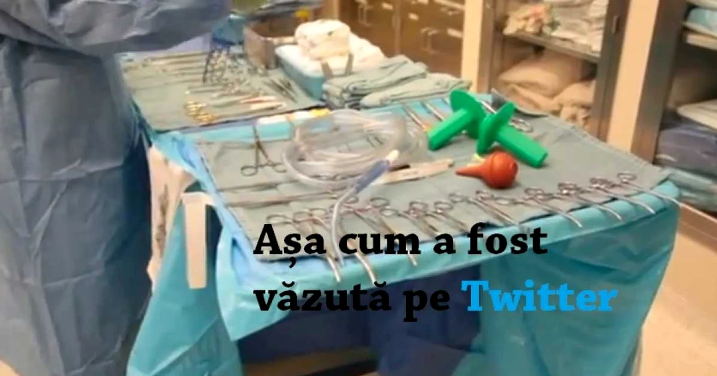 Twitter este o reţea populară şi pentru detalierea intervenţiilor chirurgicale. FOTO Captură/Adevărul