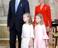 Regele Felipe cu Prințesa Leonor, Infanta Sofia și Infanta Elena. FOTO: Getty Images