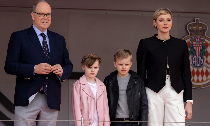 Printesa Gabriella si Printul Jacques de Monaco, alaturi de Printesa Charlene de Monaco si Printul Albert de Monaco   profimedia 0868411794 jpg