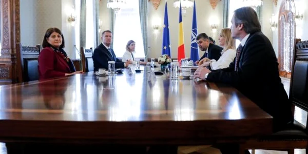 Consultări partide politice Cotroceni - PSD - Klaus Iohannis - Marcel Ciolacu - Gabriela Firea / FOTO Inquam Photos / George Călin / 26 feb 2020