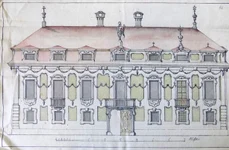 Reședința de vară din Sibiu, sec. XVIII, schiță (© Direcția Județeană a Arhivelor Naționale – Sibiu)