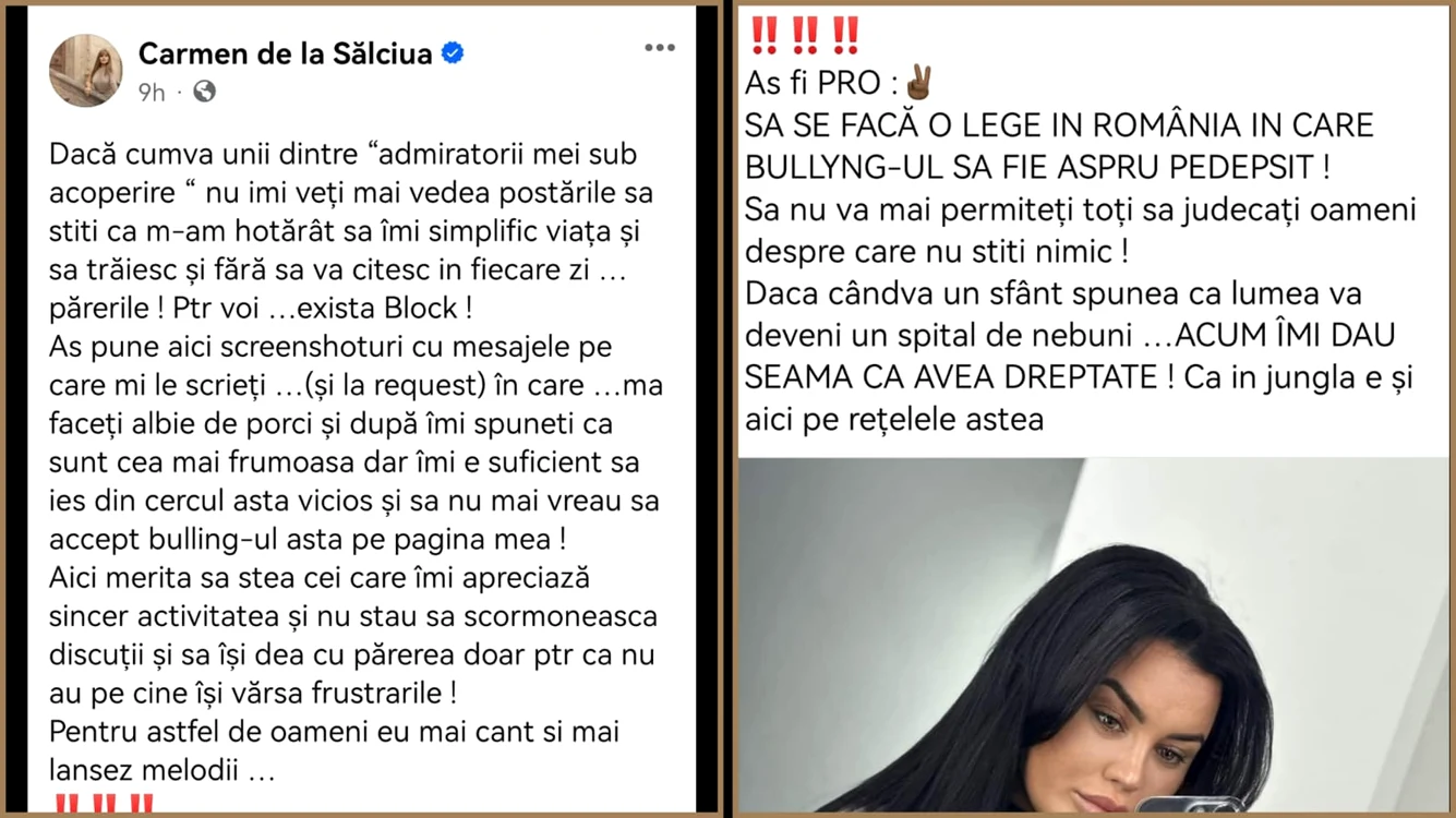 Postarea cu pricina a lui Carmen de la Sălciua / foto: Facebook