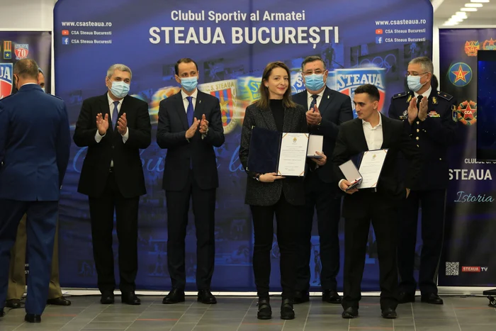 Ana Maria Popescu Brânză și Marian Drăgulescu au recunoscut că au avut emoții / Foto: Marian Burlacu