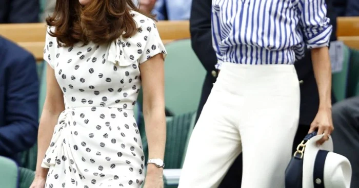 Kate si Meghan la Wimbledon FOTO AFP