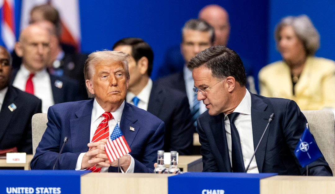 Mark Rutte și Donald Trump. FOTO arhiva EPA EFE