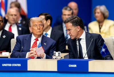 Donald Trump Mark Rutte summit NATO FOTO EPA EFE jpg