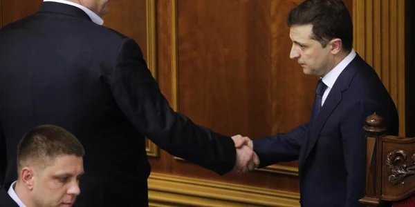 Petro Porosenko si Volodimir Zelenski FOTO EPA-EFE