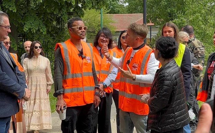 Cuba Gooding Jr., alături e Codin Maticiuc. FOTO: Facebook/Codin Maticiuc