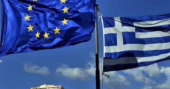 foto drapel UE și Grecia
