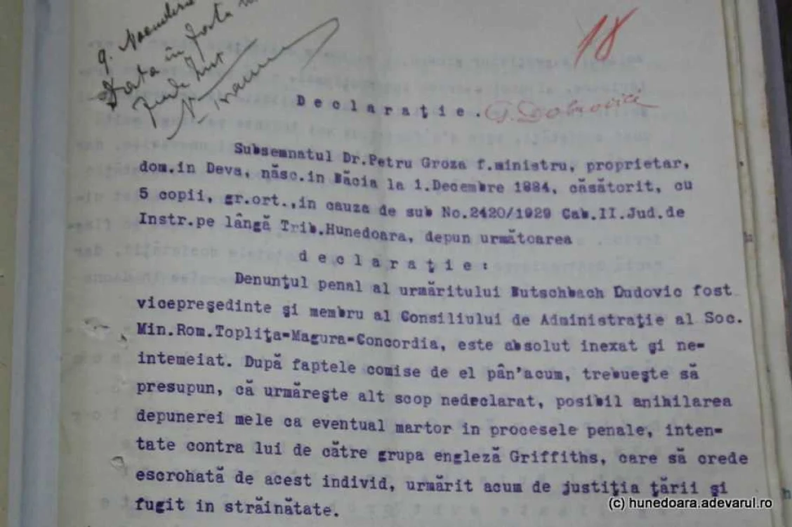 Dosarele lui Petru Groza