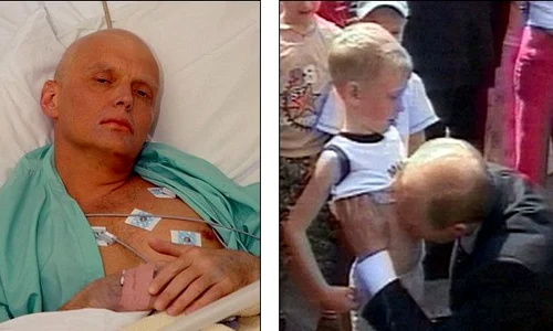 Aleksandr Litvinenko spune că această fotografie în care Putin sărută burtica unui băieţel este dovada faptului că acesta este un pedofil jpeg