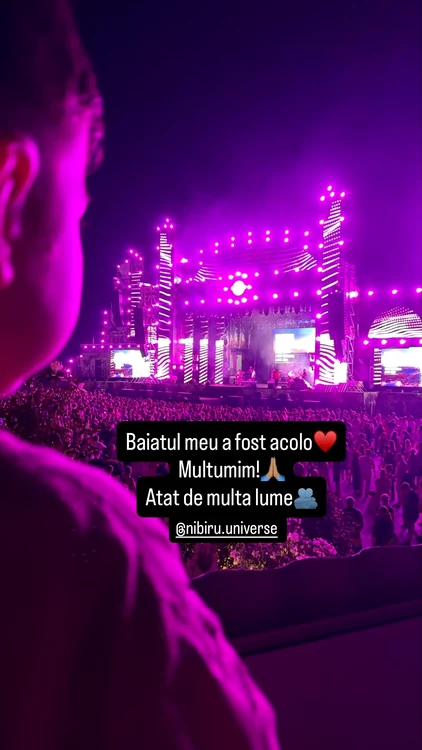 Fiul artistei a urmărit totul din public / foto: Instagram
