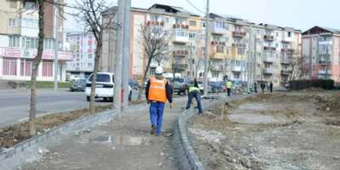 Lucrările pe strada Grănicerilor au fost reluate Foto: Adevărul