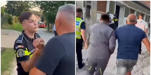 politist atacat caras severin foto colaj captura vid png