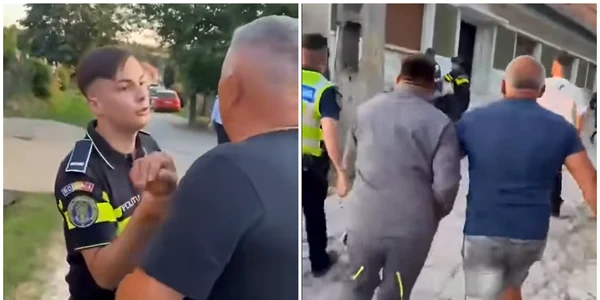 politist atacat caras severin foto colaj captura vid png