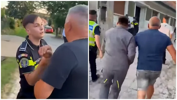VIDEO Polițist atacat de mai mulți săteni, în Caraș-Severin. Oprise un bărbat care conducea un ATV, băut și fără permis. Reacția IPJ