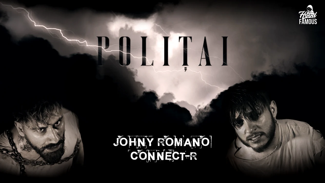 Connect-R și Johny Romano în cătușe și haine de pârnaie