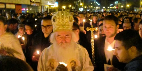 Slujba de Înviere la Catedrala din Timişoara FOTO Ştefan Both