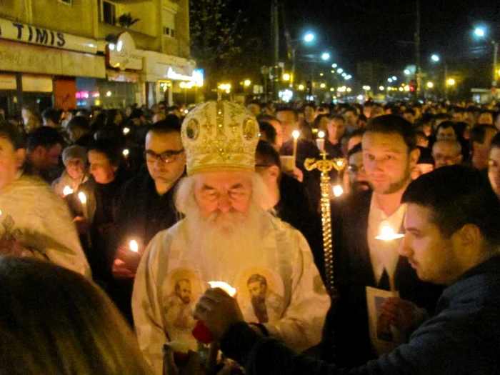 Slujba de Înviere la Catedrala din Timişoara FOTO Ştefan Both