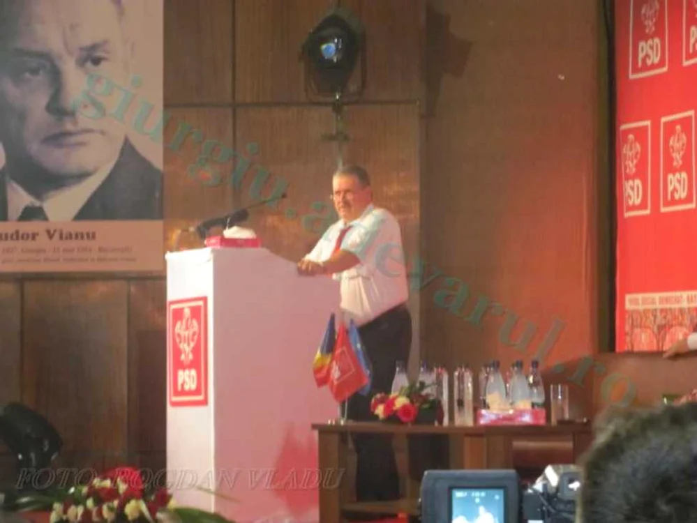 Cezar Măgureanu la şedinţa extraordinară a PSD Giurgiu