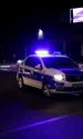 Masina si motocicleta de politie in trafic seara   Foto Daniel Guță ADEVĂRUL JPG