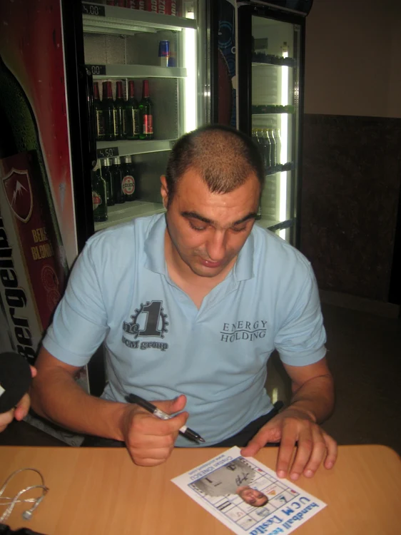 Portarul Cristian Ionescu a avut o evoluţie de excepţie pentru HC Caraş-Severin FOTO CRISTIAN FRANŢ