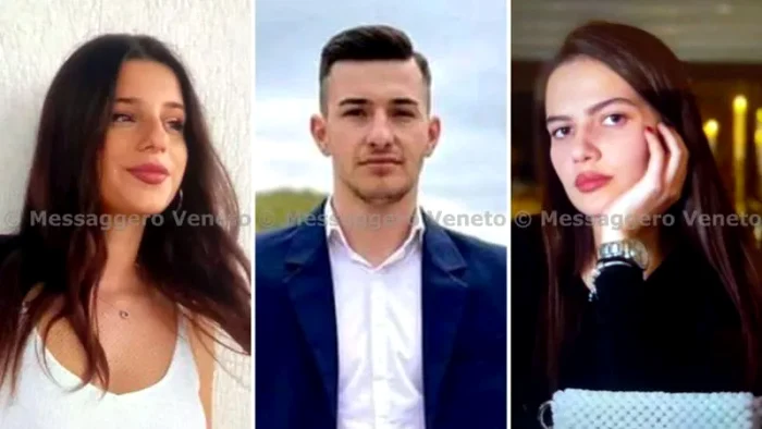 De la stânga: Patrizia Cormos, Cristian Casian Molnar și Bianca Doroș. FOTO Messaggero Veneto