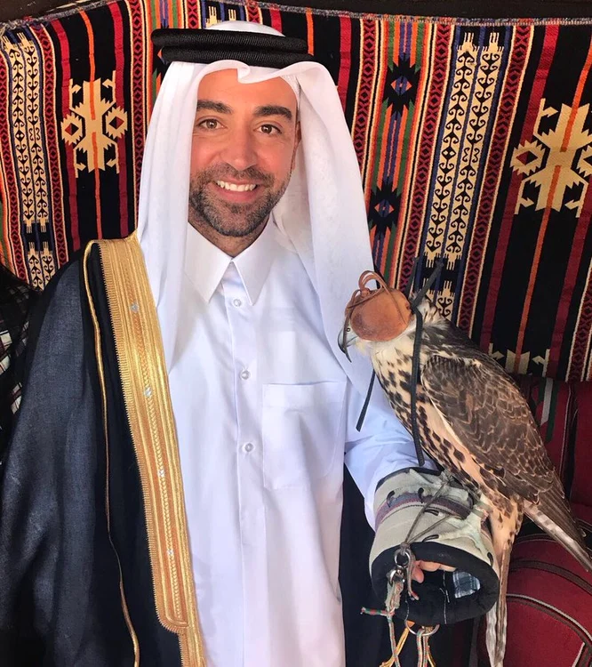 Xavi Hernandez, după ce s-a transferat, ca jucător, la Al-Sadd Doha, în Qatar.