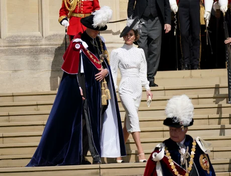 Kate, în noua ei rochie cu buline de la Alessandra Rich