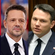 Karol Nawrocki Rafal Trzaskowski Slawomir Mentze jpg
