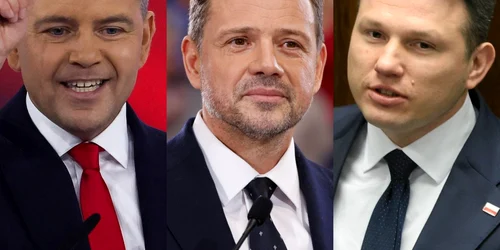 Karol Nawrocki Rafal Trzaskowski Slawomir Mentze jpg