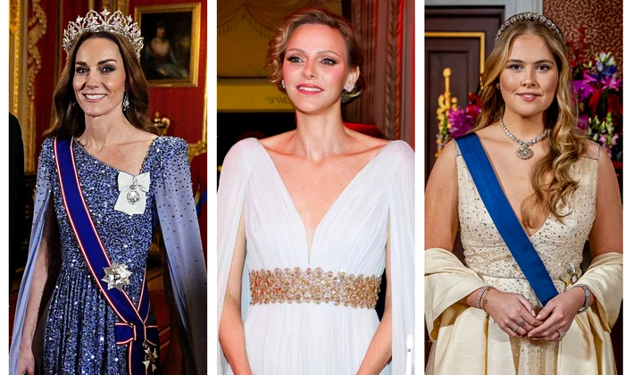 Kate Charlene și Amalia în rochiie Jenny Packman colaj getty profimedia jpg