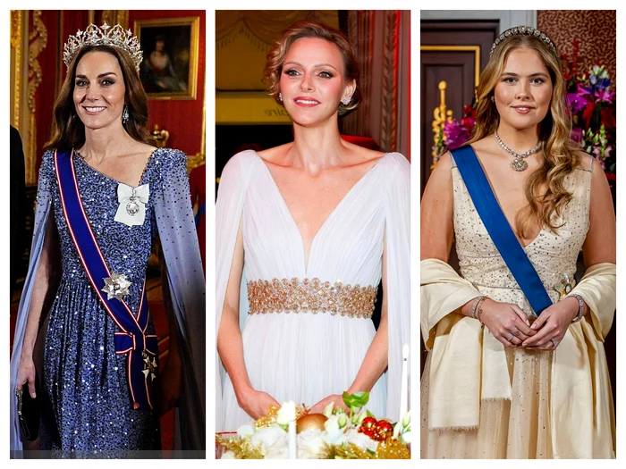 Kate Charlene și Amalia în rochiie Jenny Packman colaj getty profimedia jpg