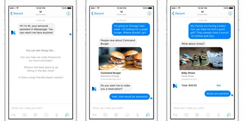 asistentul facebook m din messenger