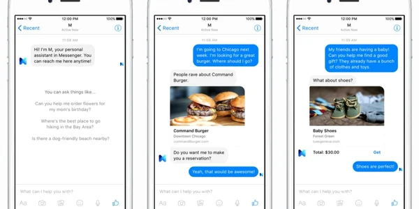 asistentul facebook m din messenger