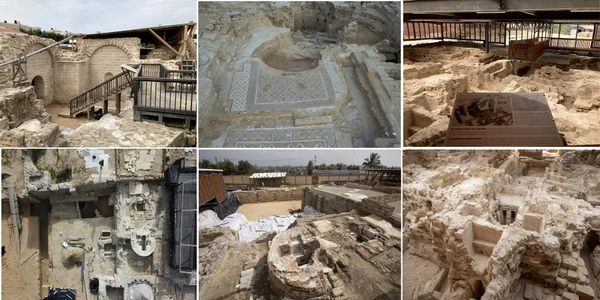 Ruinele Mănăstirii Sfântul Ilarion din Palestina înscrise de urgență în patrimoniul UNESCO Foto Colaj UNESCO