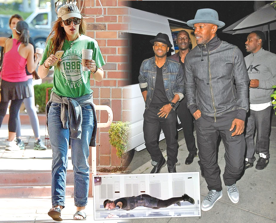 
    «Misiune: Imposibilă»: Katie Holmes se deghizează  pentru a se întâlni cu actorul Jamie Foxx Foto: Guliver/Splashnews  
