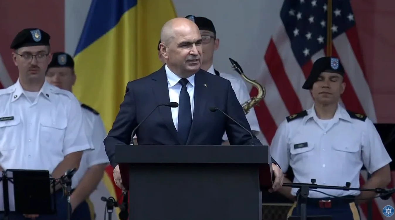 Ilie Bolojan, la Ambasada SUA. FOTO captură YouTube Guvernul României