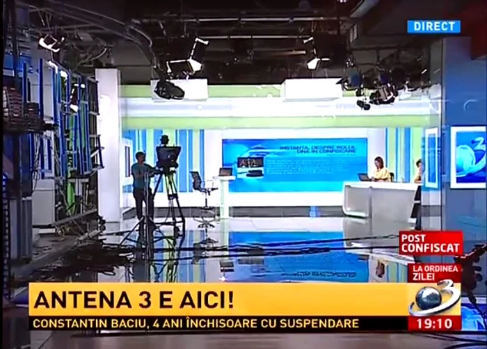 Imagini din sediul confiscat al Antenei 3
