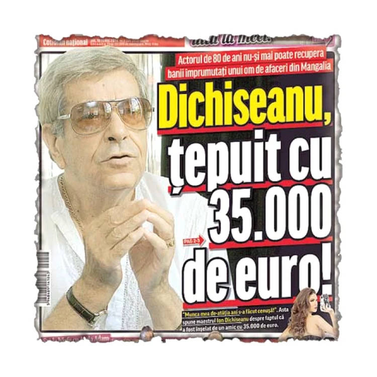 
    Ion Dichiseanu a reuşit să recupereze 26.000 de euro, din cei 35.000 Foto Click!  