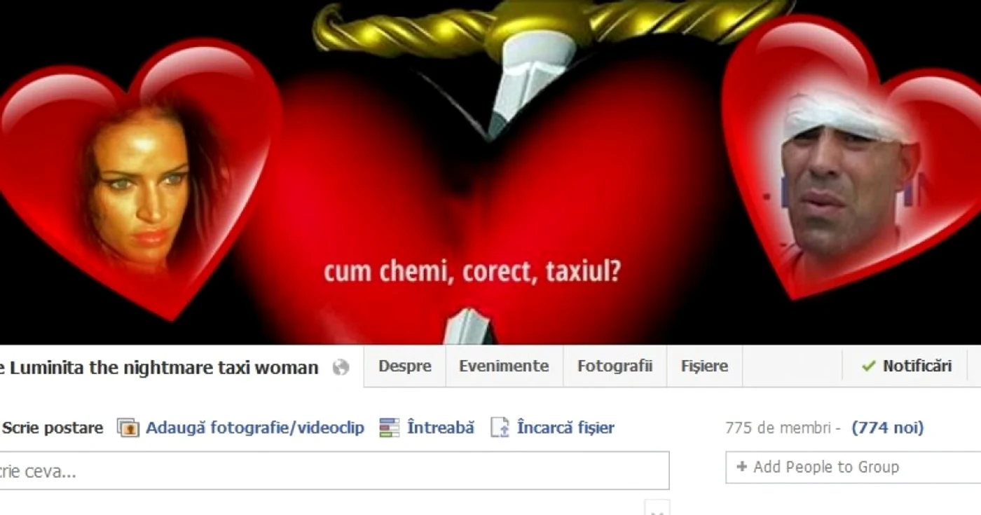 Grup de susţinere pe Facebook
