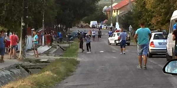 Imagine de la locul accidentului FOTO grupul şoferilor din Galaţi