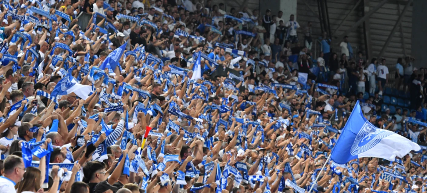 Suporterii Universității Craiova Foto/Sportpictures