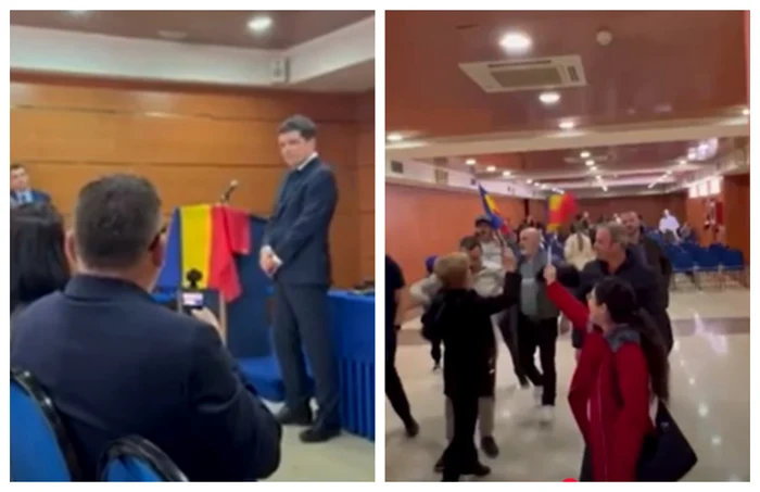 Nicușor Dan la Madrid FOTO captură video