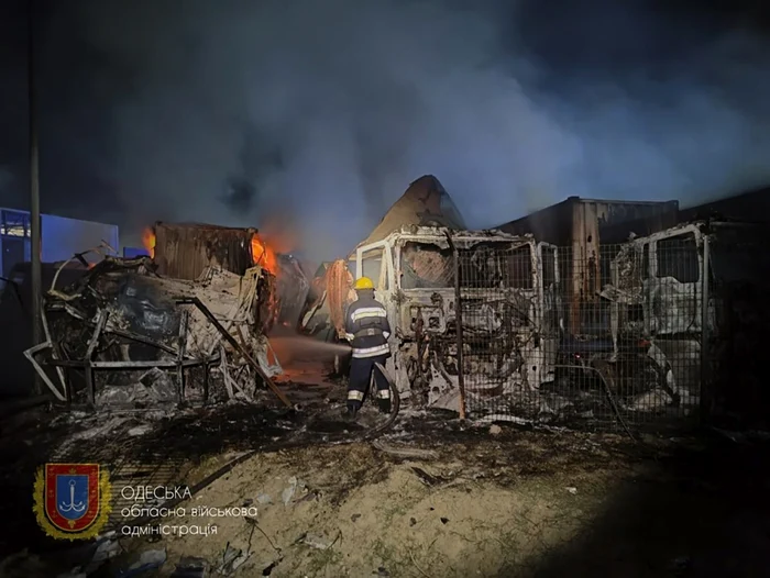Un nou atac cu drone iraniene a avut loc asupra porturilor ucrainene de pe Dunăre FOTO EPA-EFE