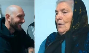 Catalin Bordea, bunica Aspazia, foto captura video YouTube jpg